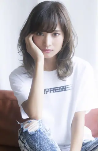 セミロング 竹内ケンゴ🇰🇷 EIGHT藤沢のヘアスタイル