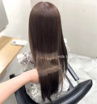 ロング カラー 前川 朋香のヘアスタイル