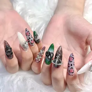 ネイル 🎀kira 長さだし💗モチ最高のネイルデザイン