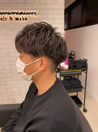 ショート カラー パーマ ヘアアレンジ メンズ 🔥メンズ特化🔥 木村 祐太のヘアスタイル