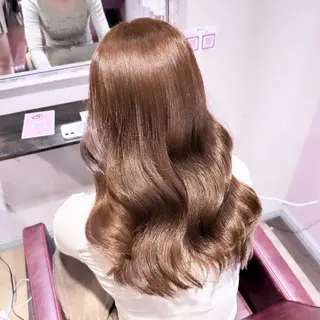 ロング カラー なつき/ 艶カラー/縮毛矯正のヘアスタイル