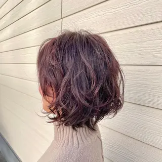 ショート カラー パーマ ✨髪質改善🎨 杉本賢人のヘアスタイル