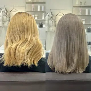 ミディアム EIGHT plum TOKIOリミテッドのヘアスタイル