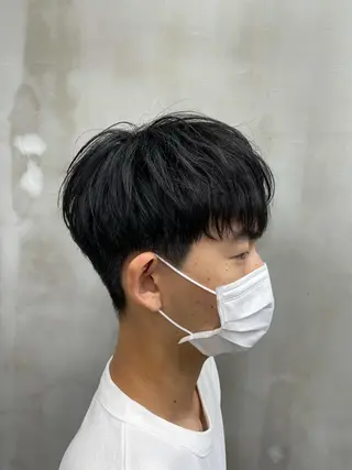 ショート メンズ メンズサロン代表 曲がる縮毛矯正のヘアスタイル