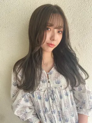 セミロング カラー 松尾太樹 【pia】福岡美容室のヘアスタイル