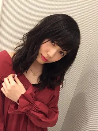 ミディアム カラー Ash中目黒店 榊間茜のヘアスタイル