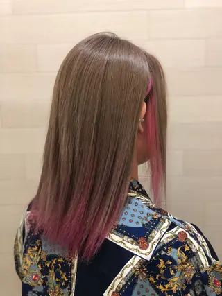 ミディアム カラー 髪質改善カラー🎗️ 滝沢純のヘアスタイル