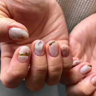 ロング カラー ヘアアレンジ キッズ ネイル マツエク・マツパ 福田 加奈のネイルデザイン