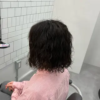 ミディアム パーマ 【メンズ特化】中場 健人/西梅田/北新地のヘアスタイル