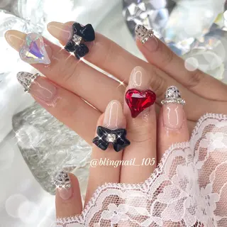 ネイル 23時まで❤︎韓国、 ワンホンネイルのネイルデザイン