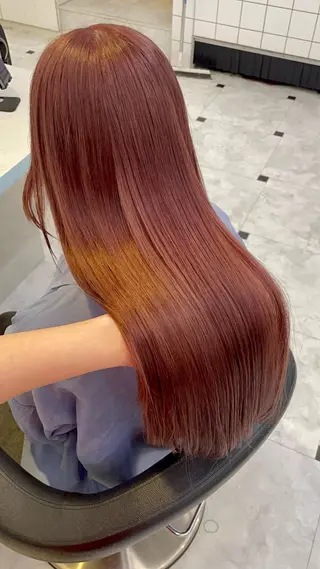 カラー 🇰🇷韓流暖色ヘア 🍒saaya🍒のヘアスタイル