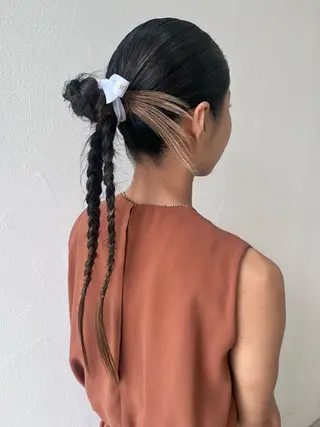 ロング ヘアアレンジ 透明感カラー🫧🌈 似合わせカット✂︎のヘアスタイル