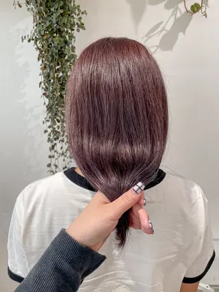 セミロング カラー cut/nail ▫️イチカ🌻のネイルデザイン