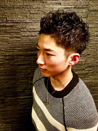 ショート パーマ メンズ 山田 香菜のヘアスタイル