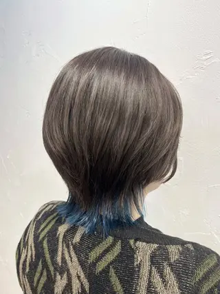 ショート カラー YUZUKI/艶カラ ー/丸みショートのヘアスタイル