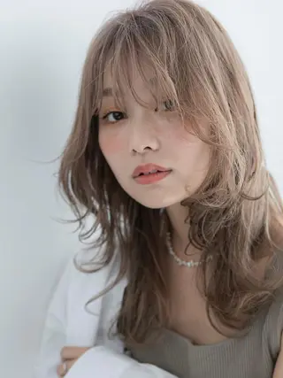 セミロング 韓国カット/新保 辰明/大宮美容室のヘアスタイル