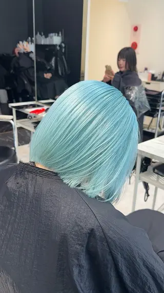 セミロング カラー ヘアアレンジ 【🥀履歴修正🥀】 ハイトーン職人/拓真のヘアスタイル