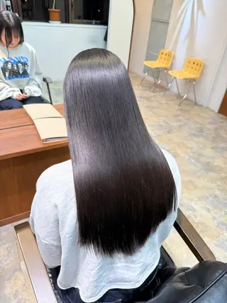 ロング レイヤーカット 縮毛矯正 高杉颯汰のヘアスタイル