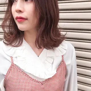 ミディアム カラー 【似合わせカット】 松尾一気のヘアスタイル