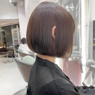 ショート カラー ボブ×艶髪｜ 艶カラー🩶石橋怜大のヘアスタイル