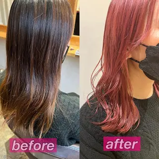 セミロング カラー レイヤー×艶髪特化 マネージャー安藤光司のヘアスタイル