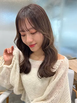 ロング 顔周り🇰🇷韓国 レイヤー/いづみ💞のヘアスタイル