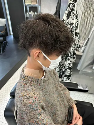 ミディアム カラー パーマ メンズ メンズ専門美容室 /久徳大輝のヘアスタイル