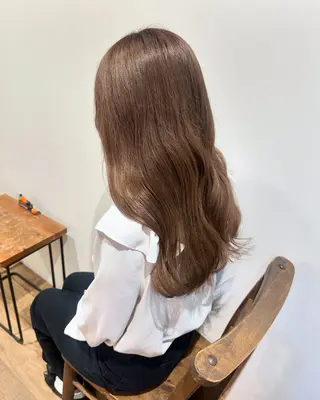 ロング カラー ヘアアレンジ Himawari♡ 柔らかいカラーのヘアスタイル