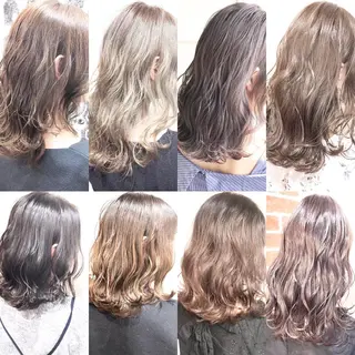 ミディアム カラー パーマ 美髪/髪質改善/艶髪 /CECILのヘアスタイル