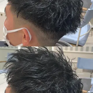パーマ メンズ 淡路上新庄/髪質改善 .艶カラー/野口春貴のヘアスタイル