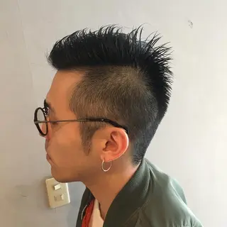 ショート メンズ パピヨンロゼ 髪質改善/酸性のヘアスタイル