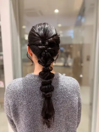 ヘアアレンジ 💎ツヤ髪ストレート カラー💎かのんのヘアスタイル