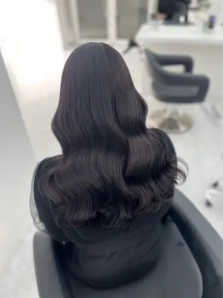 ロング 透明感🤍レイヤー ベージュ‎🤍ピンクのヘアスタイル