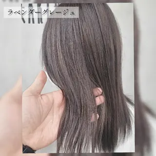 セミロング カラー ブリーチカラー/ 美髪矯正/佐伯 駿のヘアスタイル