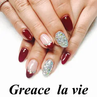 ロング カラー パーマ ヘアアレンジ キッズ ネイル マツエク・マツパ Greace  la vieのネイルデザイン