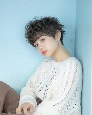 ショート カラー パーマ 代表 吉澤弘哲のヘアスタイル