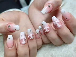 ネイル yu-a  スカルプ ネイルakiのネイルデザイン