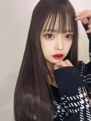 ロング カラー パーマ ヘアアレンジ メンズ キッズ ネイル マツエク・マツパ アイブロウ 渋谷レイヤーカット❌ 縮毛矯正専門/武田涼のヘアスタイル