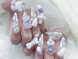 ネイル MoMoA Nail ネイル長さ出し専門店のネイルデザイン