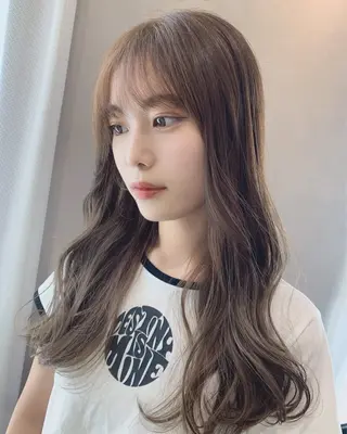 ロング カラー hub hair レイヤー/透明感のヘアスタイル