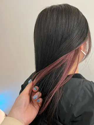 セミロング カラー 顔周りカット/透明感 カラー✂️MEIのヘアスタイル