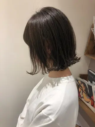 ショート レイヤー/韓国/ボブ 縮毛矯正/畠中ケントのヘアスタイル
