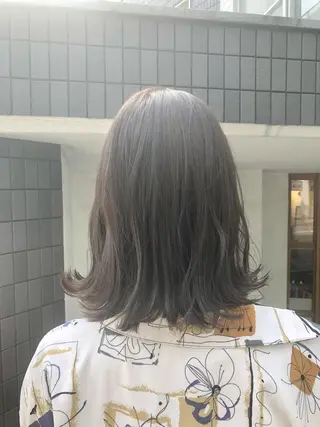 ミディアム カラー 透明感カラー/ ブリーチ無し/RYOのヘアスタイル