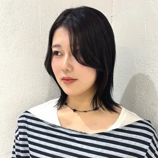 ミディアム カラー 縮毛矯正/Wカラー /アレンジ🌙あまにのヘアスタイル