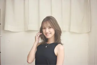 ミディアム カラー 髪質改善韓国レイヤー カット内田智大のヘアスタイル