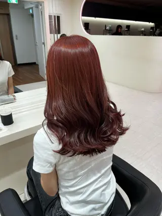 セミロング カラー 💟RINNA 艶カラー💟のヘアスタイル