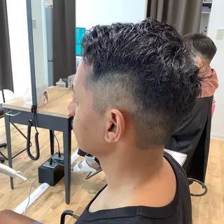 ショート パーマ メンズ エイジングケア特化 美容師✂️山崎竜二のヘアスタイル