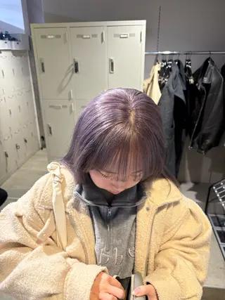 カラー 透明感ベージュ🤎 ナチュラルレイヤーのヘアスタイル