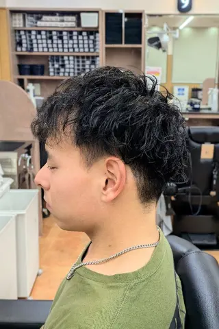 ショート パーマ 理容プラージュ燕三条 福井のヘアスタイル