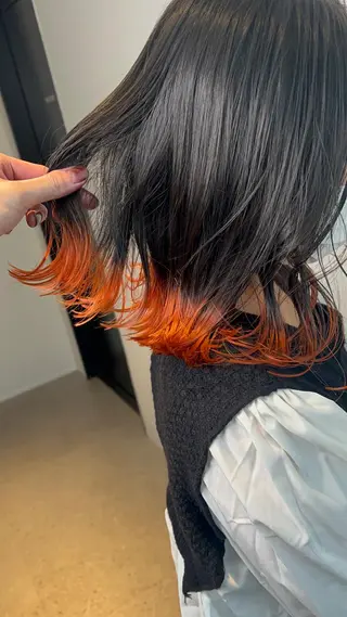 ミディアム カラー ショート/脱白髪染め ☆宇﨑悠実のヘアスタイル